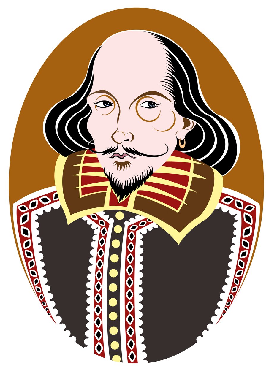 William Shakespeare, poeta inglês e dramaturgo baptizado de 26 de abril de 1564 a 23 de abril de 1616 de Neale Osborne
