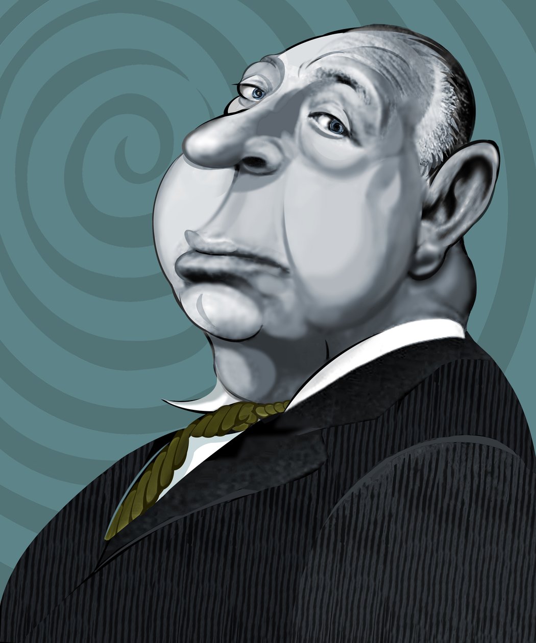 Alfred Hitchcock, 2022 (digital) de Neale Osborne