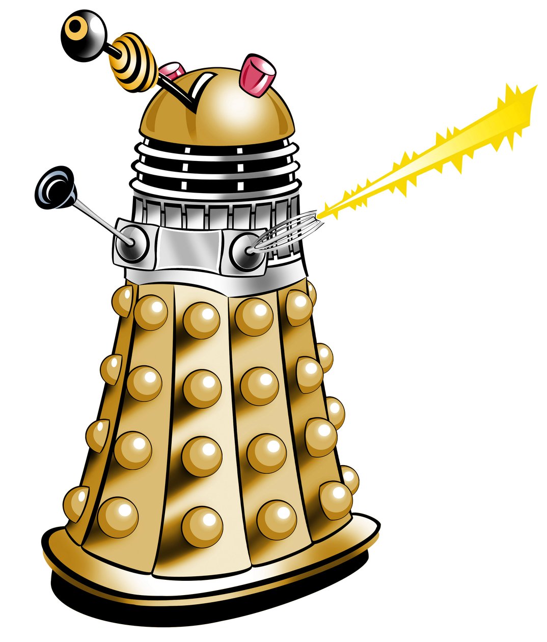 Dalek - ilustração de desenho animado de Neale Osborne