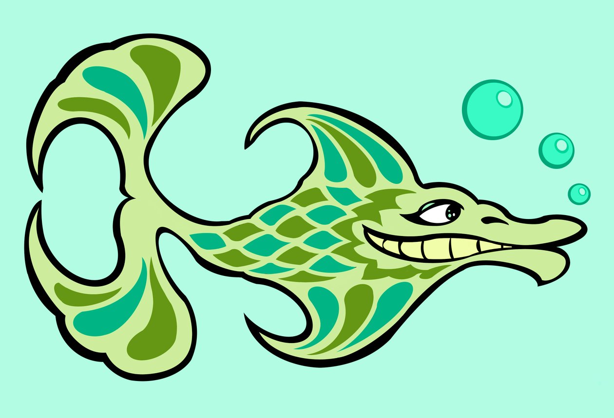 Peixe engraçado, 2023 (digital) de Neale Osborne