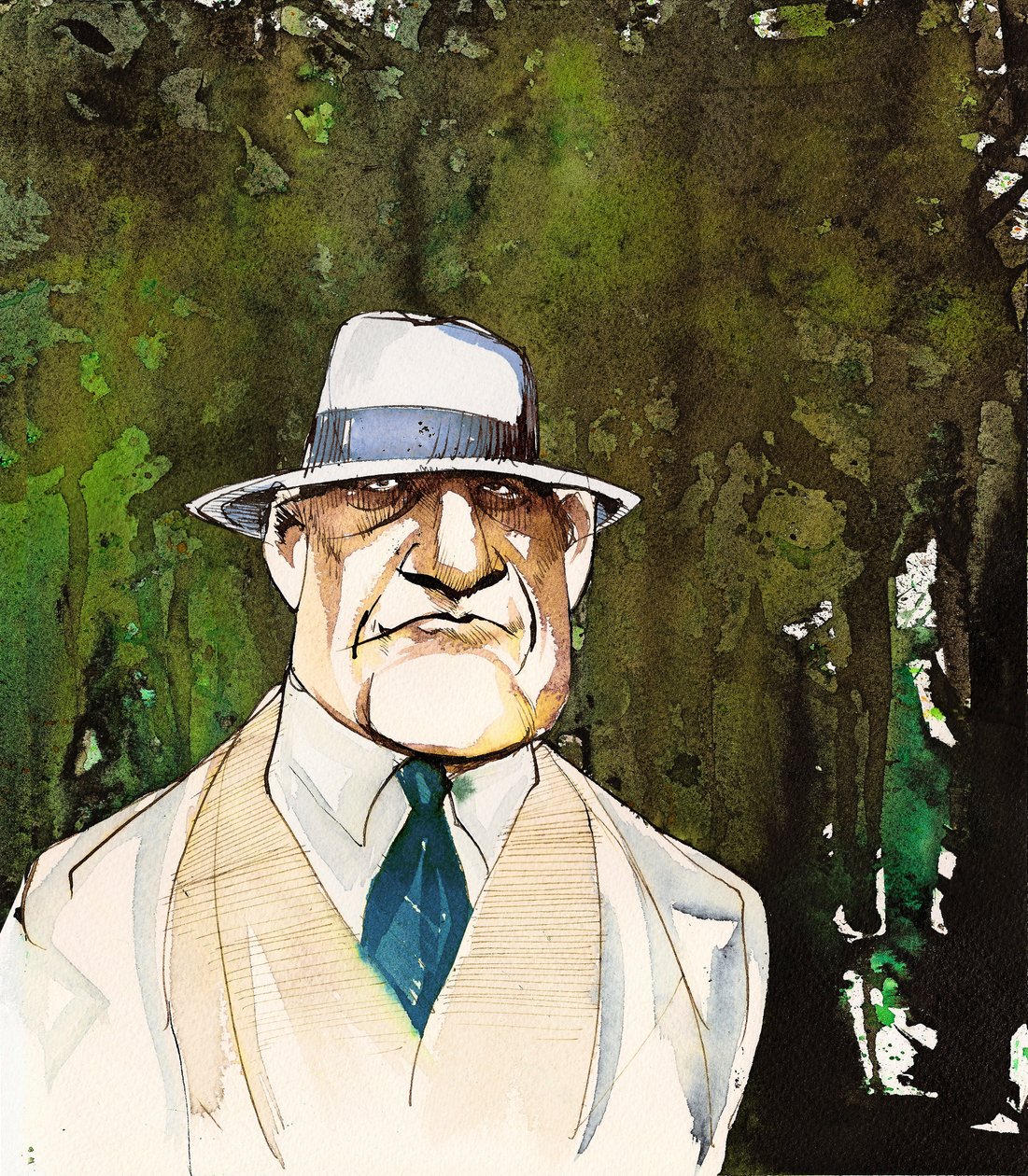 Jean Sibelius, carciado como um homem mais velho de Neale Osborne