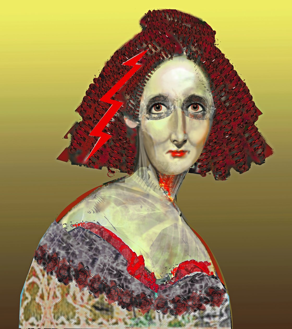 Mary Woolstonecraft Shelley, 2023 (digital) de Neale Osborne