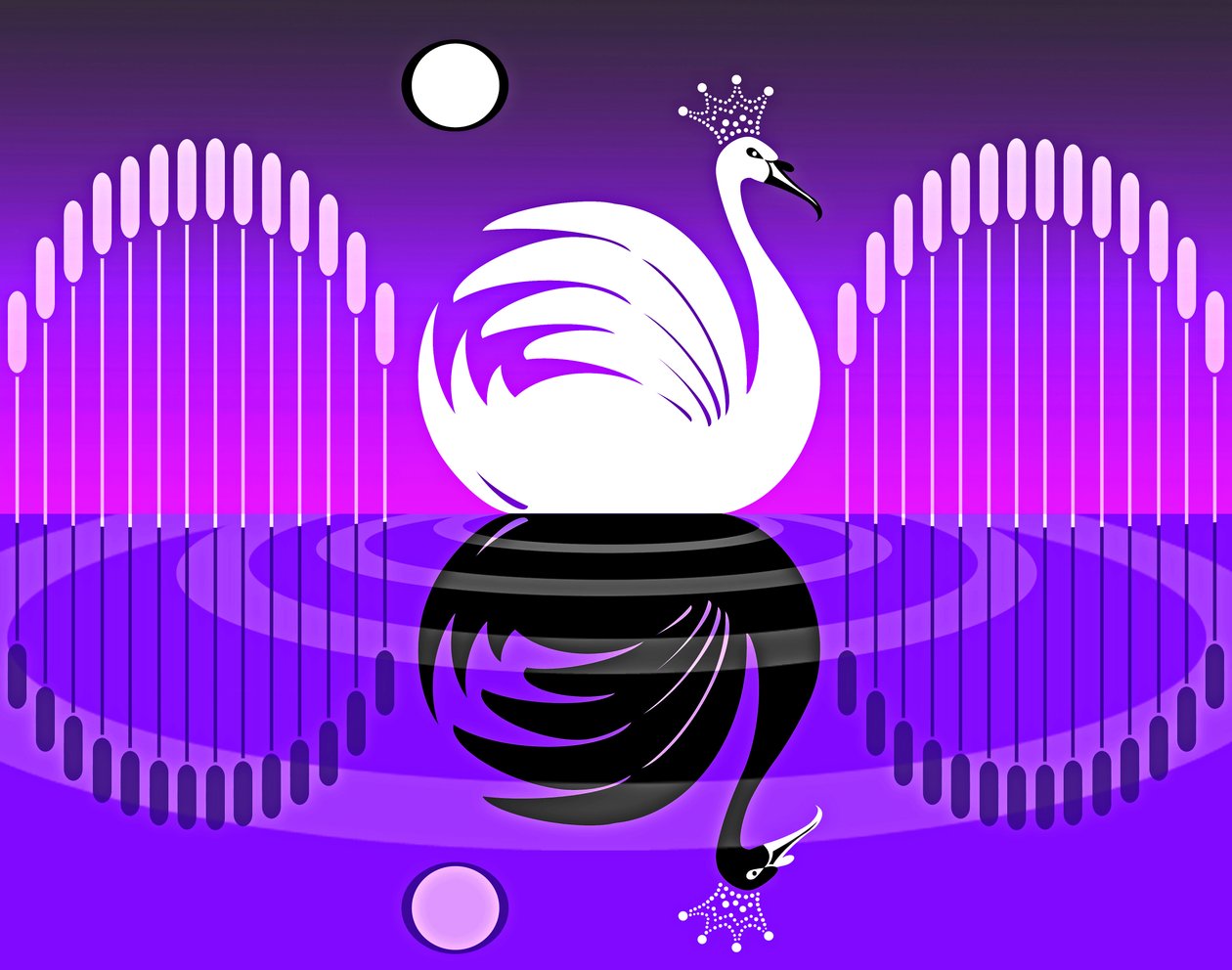 Lago dos Cisnes IV, 2019 (digital) de Neale Osborne