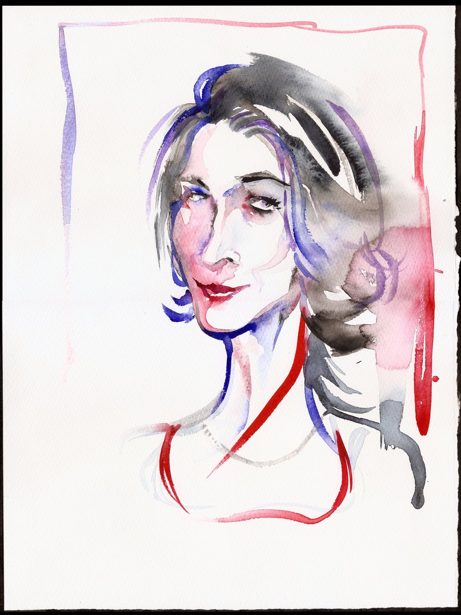 Véronique Gens, 2025 (aguarela) de Neale Osborne