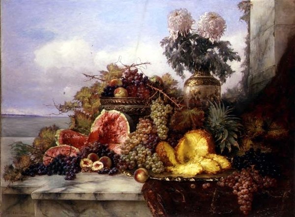 Natureza morta com frutas deliciosas de Nelius Gronland