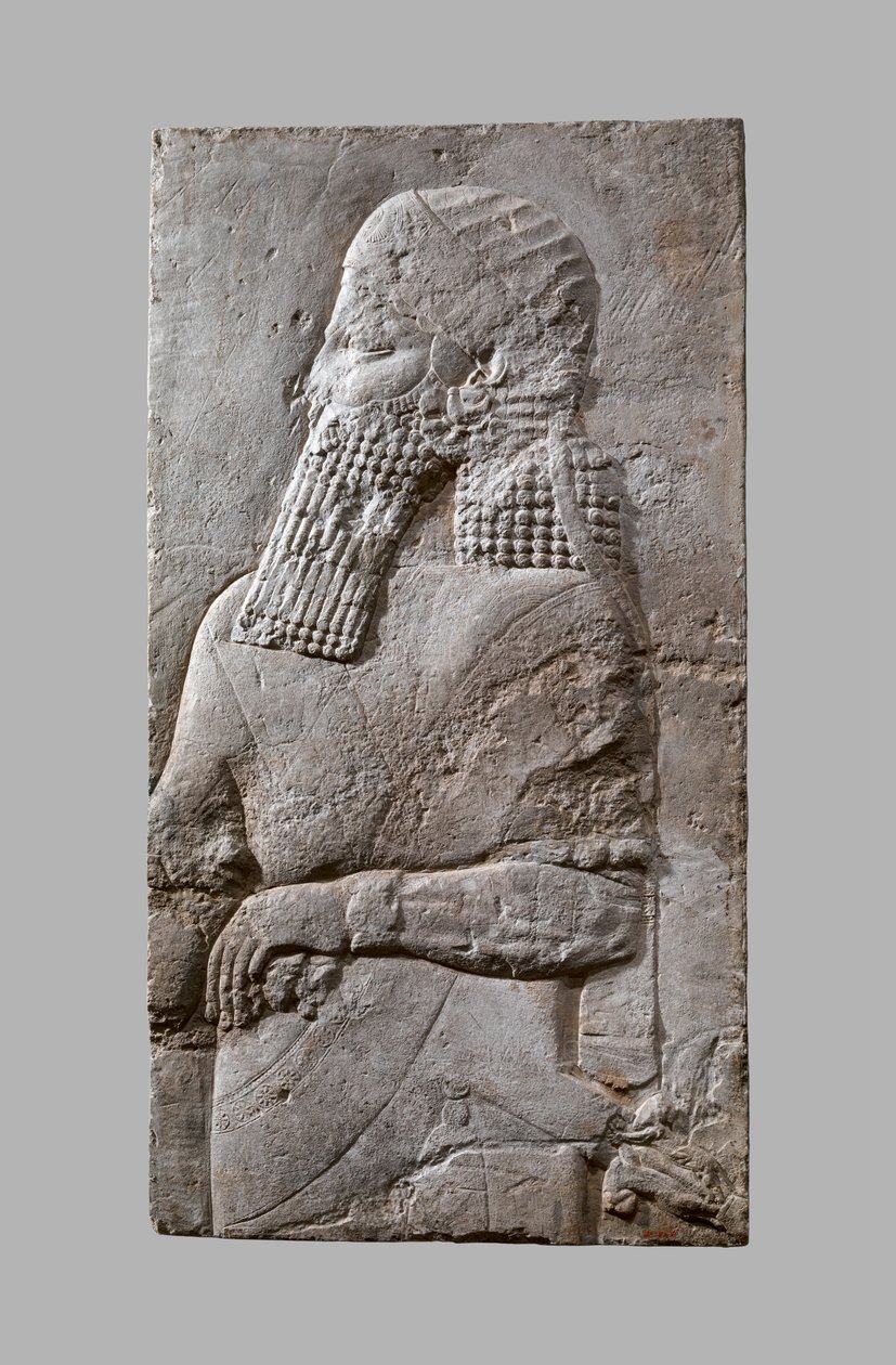 Príncipe herdeiro assírio, c. 704-681 aC (gesso) de Neo Assyrian