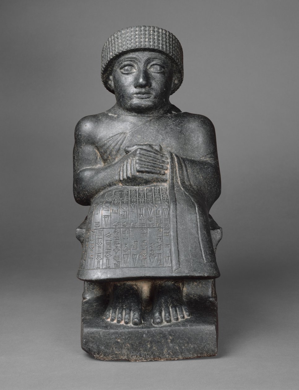 Estátua de Gudea, c.2090 AC (diorito) de Neo Sumerian