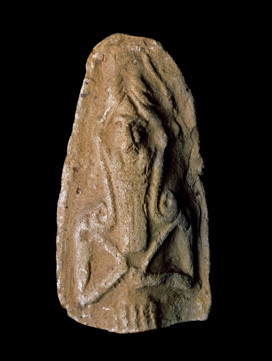 A civilização suméria: figura do guerreiro deus. Escultura em terracota. Dim. 9 cm período Neo-Sumeriano (entre 2093 e 2004 a.C.) A partir das proximidades do local de Ur. Bagdá, Museu Nacional do Iraque. de Neo Sumerian