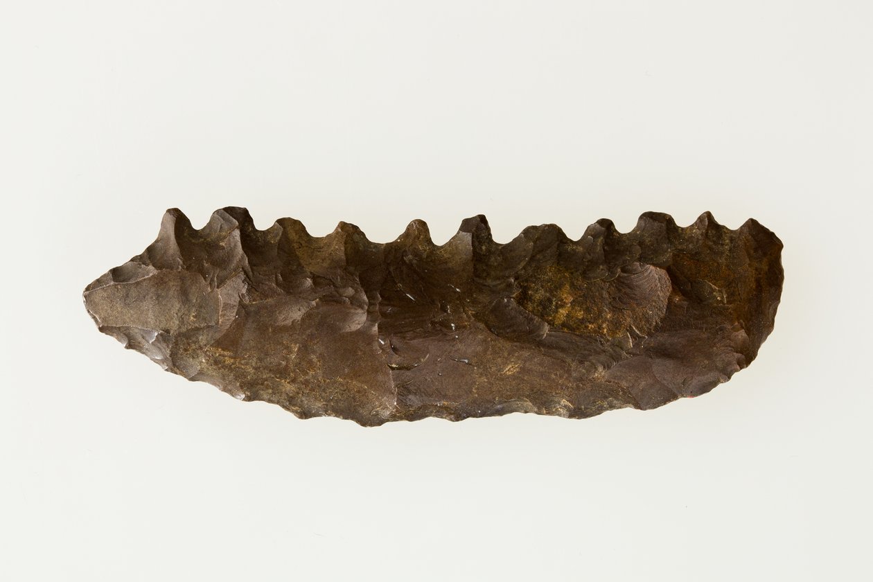 foice bifacial, c.4500-4000 BC (pedra) de Neolithic Neolithic