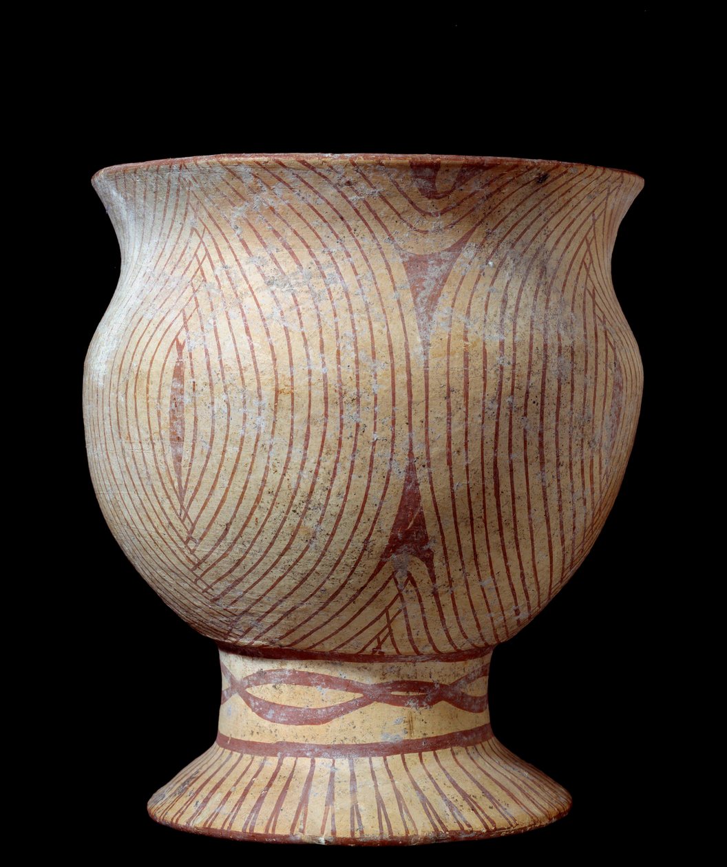 Era Neolítica: vaso de cerâmica. Da Tailândia. 4630 AC. Sol 0,23x0,2 m Paris, Musee Guimet, Musee national des Arts Asians. de Neolithic Neolithic