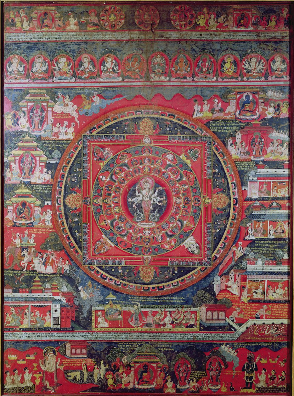 Mandala de Amoghapasa de Nepalese School