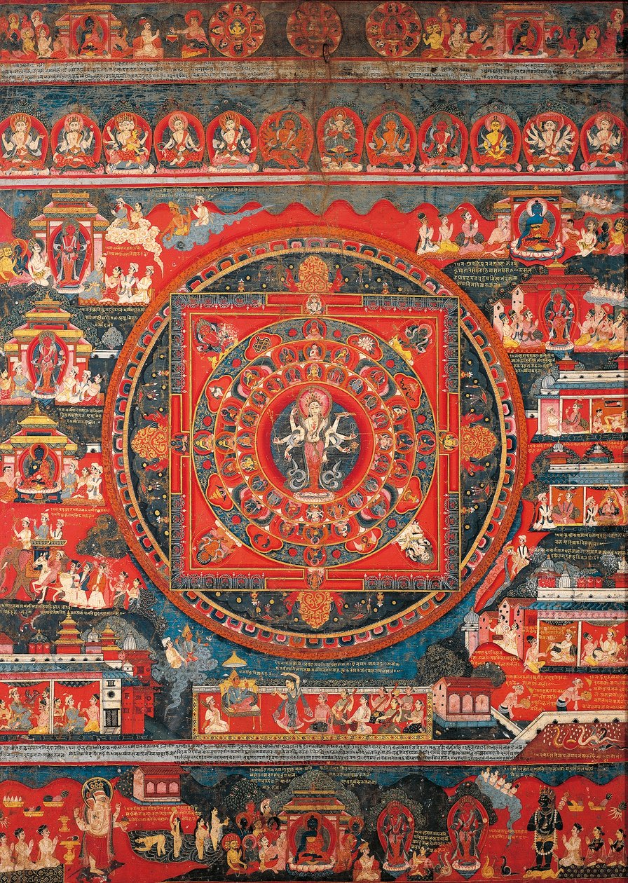 Mandala de Amoghapasa de Nepalese School