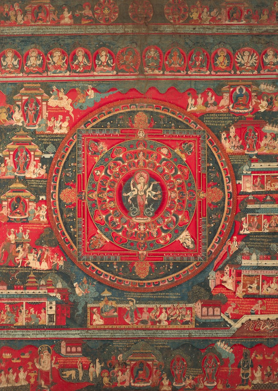 Mandala de Amoghapasa de Nepalese School