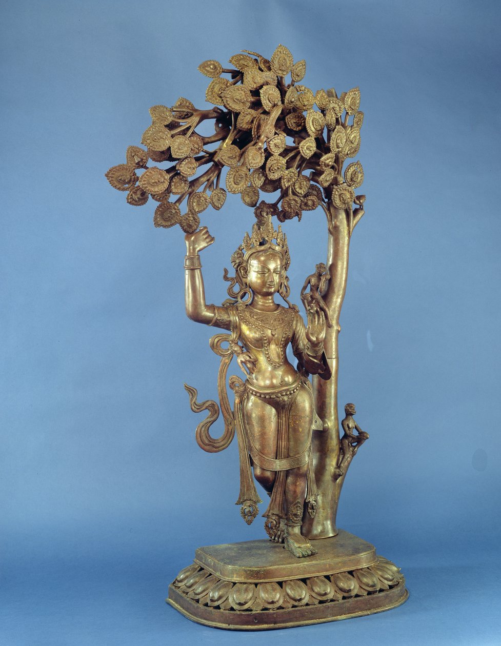 O nascimento de Buda (latão) de Nepalese School
