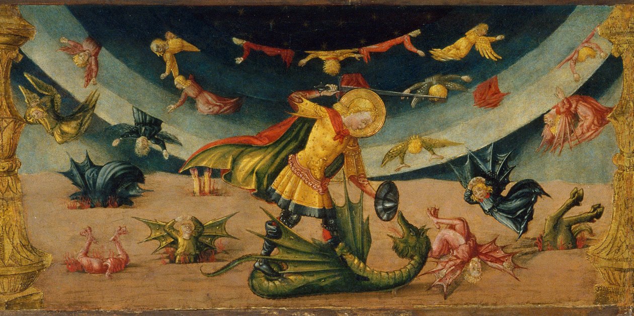 São Miguel e o dragão de Neri di Bicci
