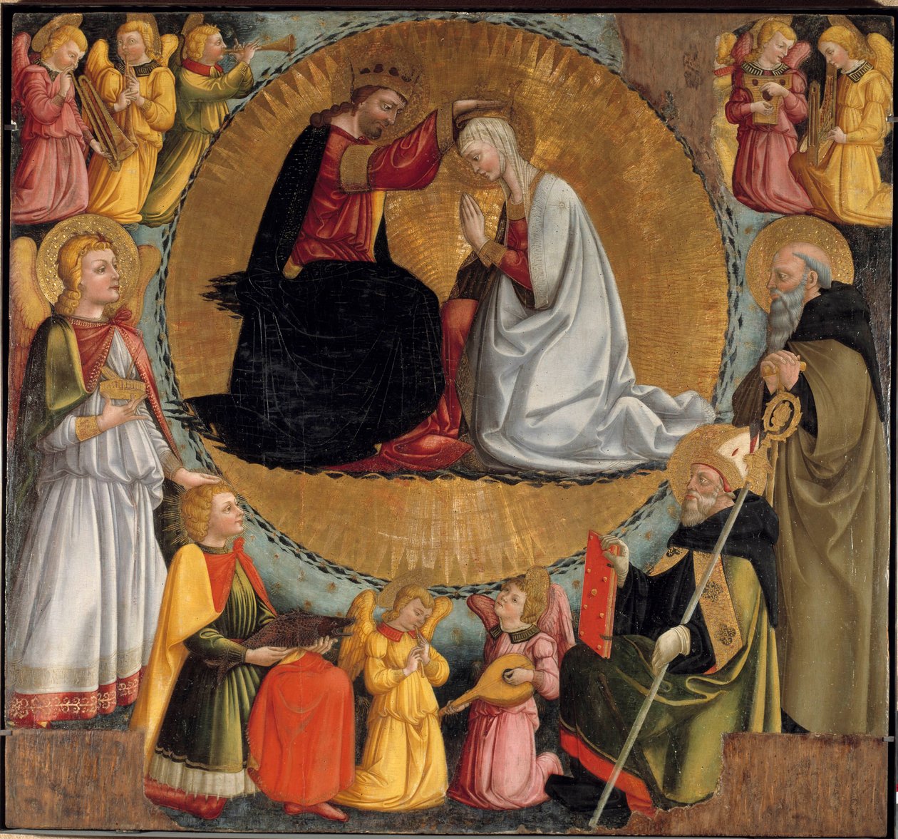 A Coroação do Altar da Virgem de Neri di Bicci