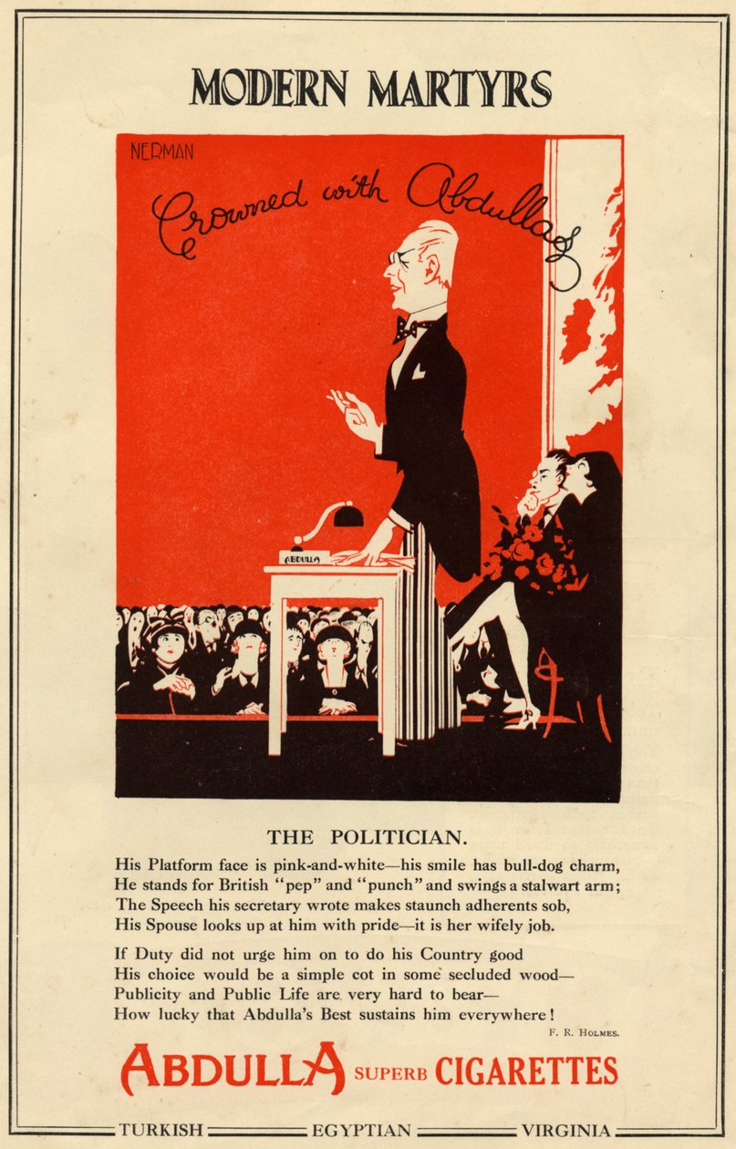 Cigarros Abdulla, 1927 de Nerman