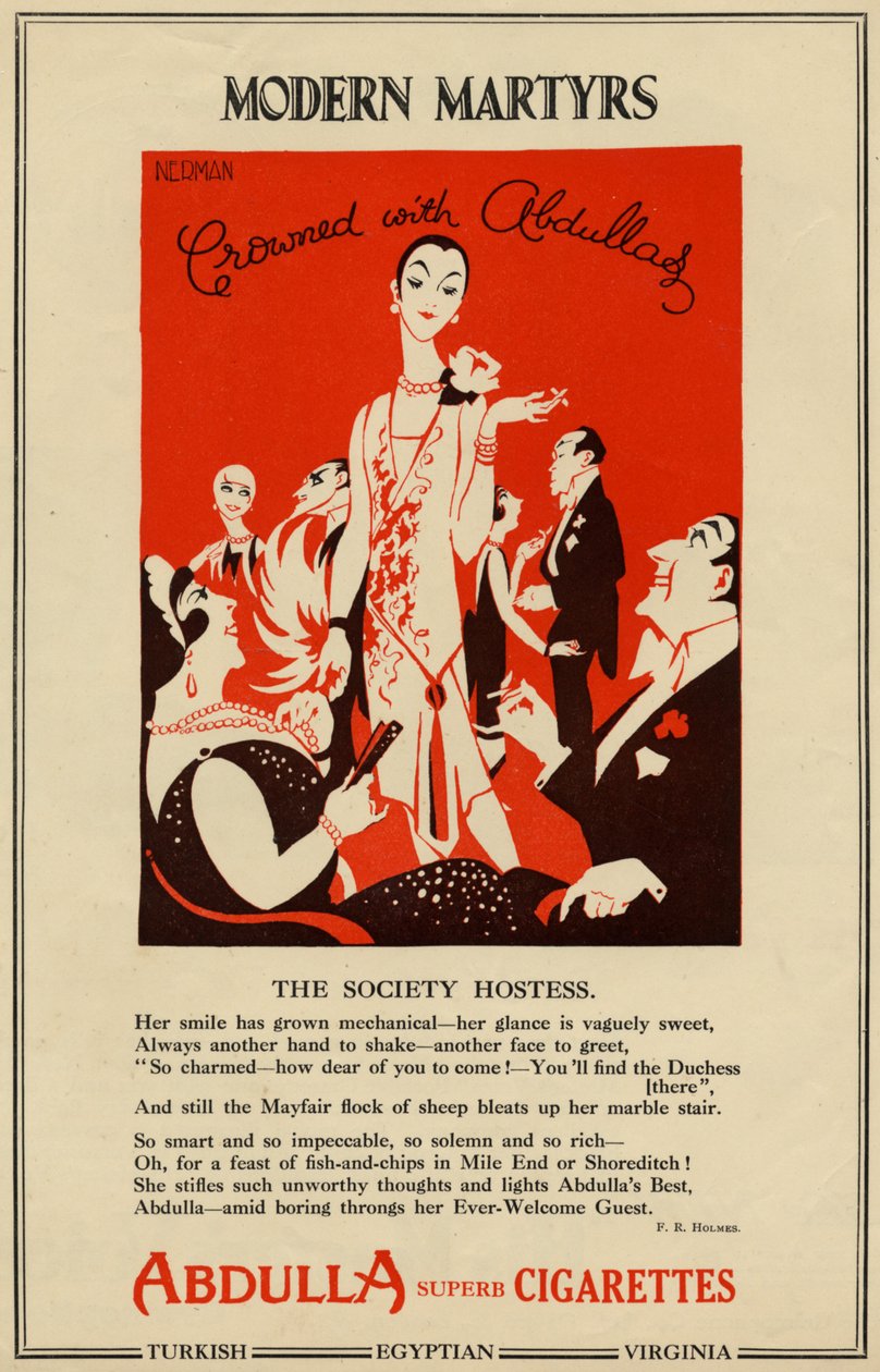 Cigarros Abdulla, 1927 de Nerman