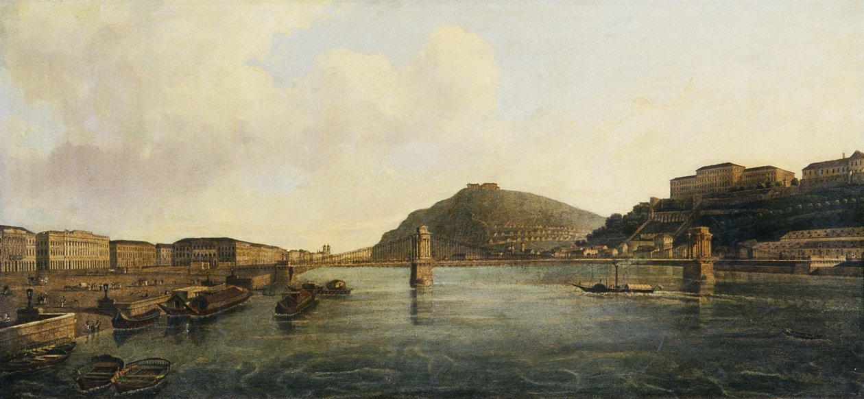 Vista de Budapeste de Leopold Blonder