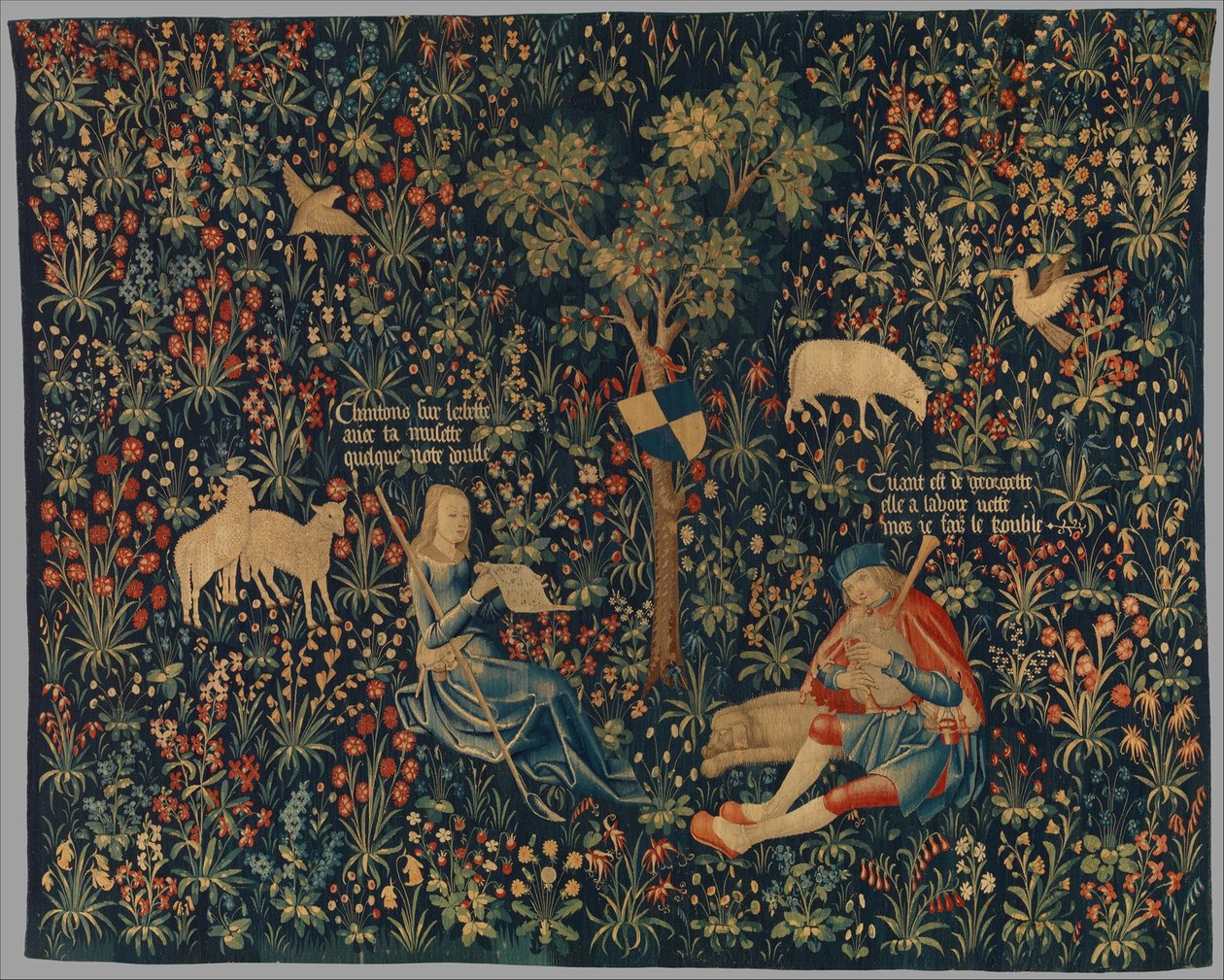 Pastor e Pastora Fazendo Música, c.1500-30 de Netherlandish School