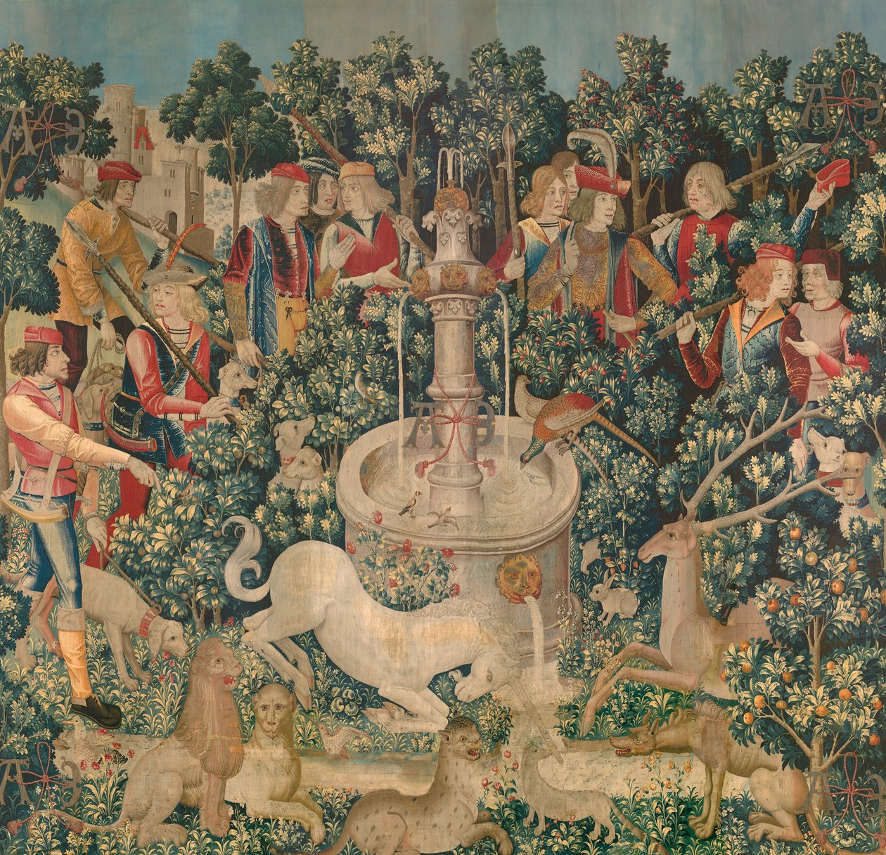 O unicórnio é encontrado, c.1500 de Netherlandish School