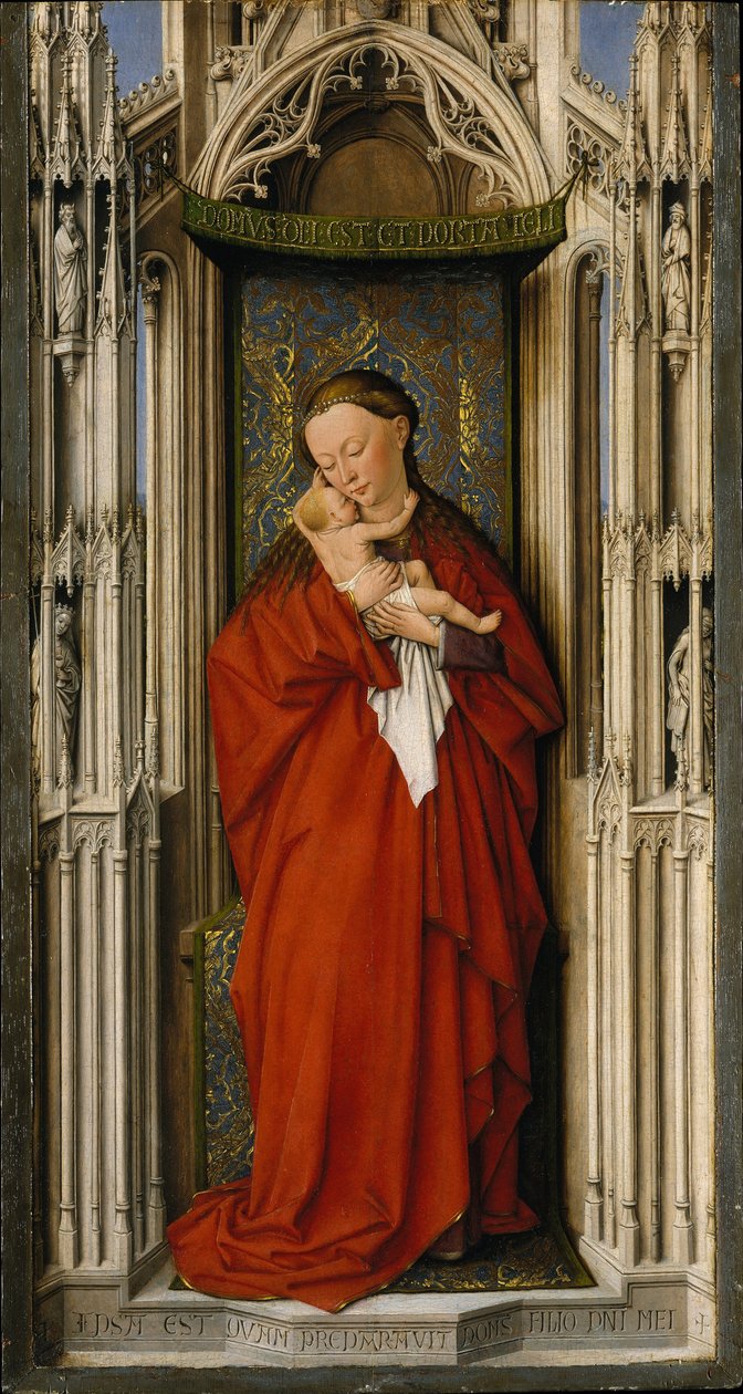 Virgem e criança em um nicho, c.1500 de Netherlandish School