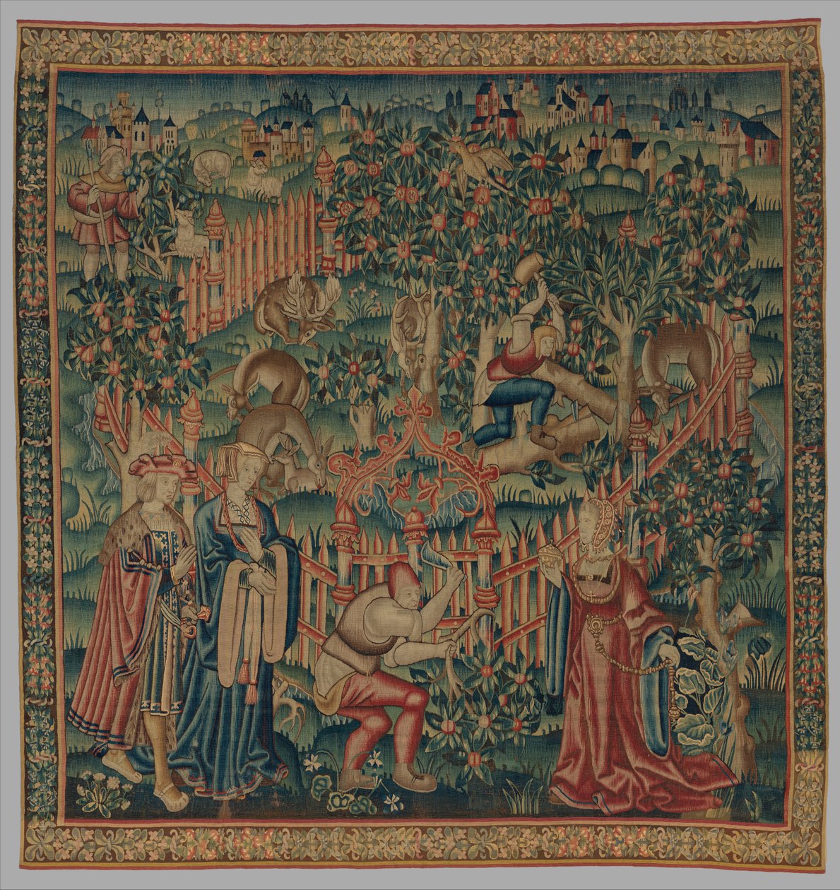 Lenhadores trabalhando em um Deer Park, c.1515-35 de Netherlandish School