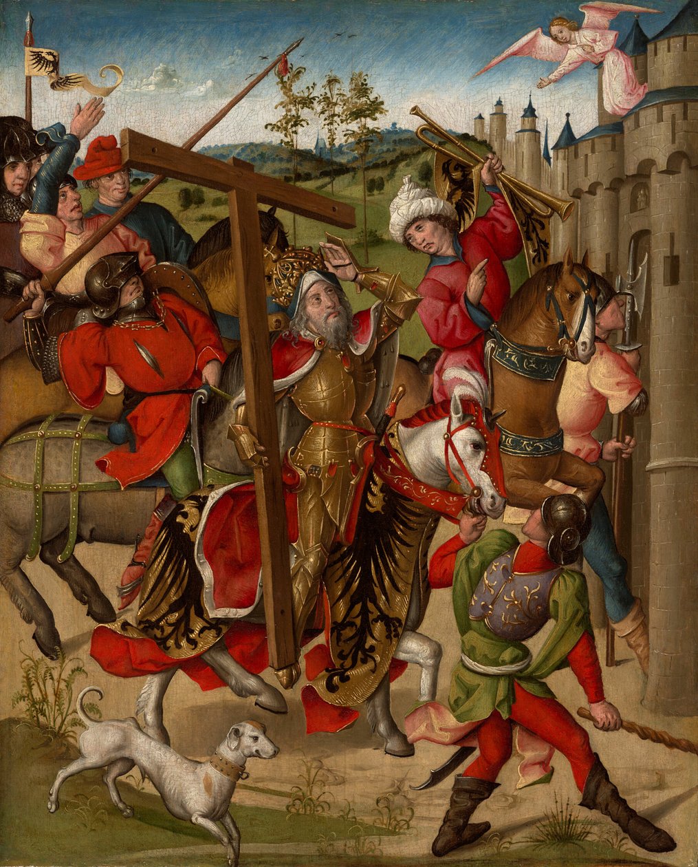 O imperador Heráclio é impedido de entrar em Jerusalém de Netherlandish