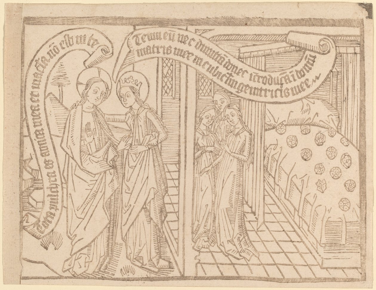 Página de "Canticle of Songs": 2ª edição de Netherlandish 15th Century