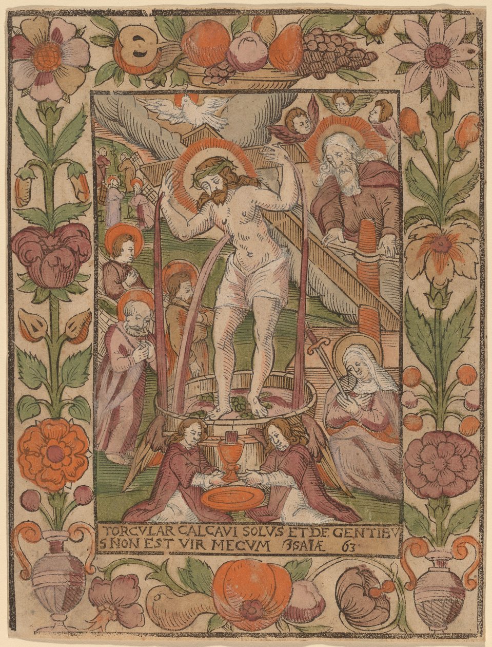 Cristo no lagar de Netherlandish 16th Century