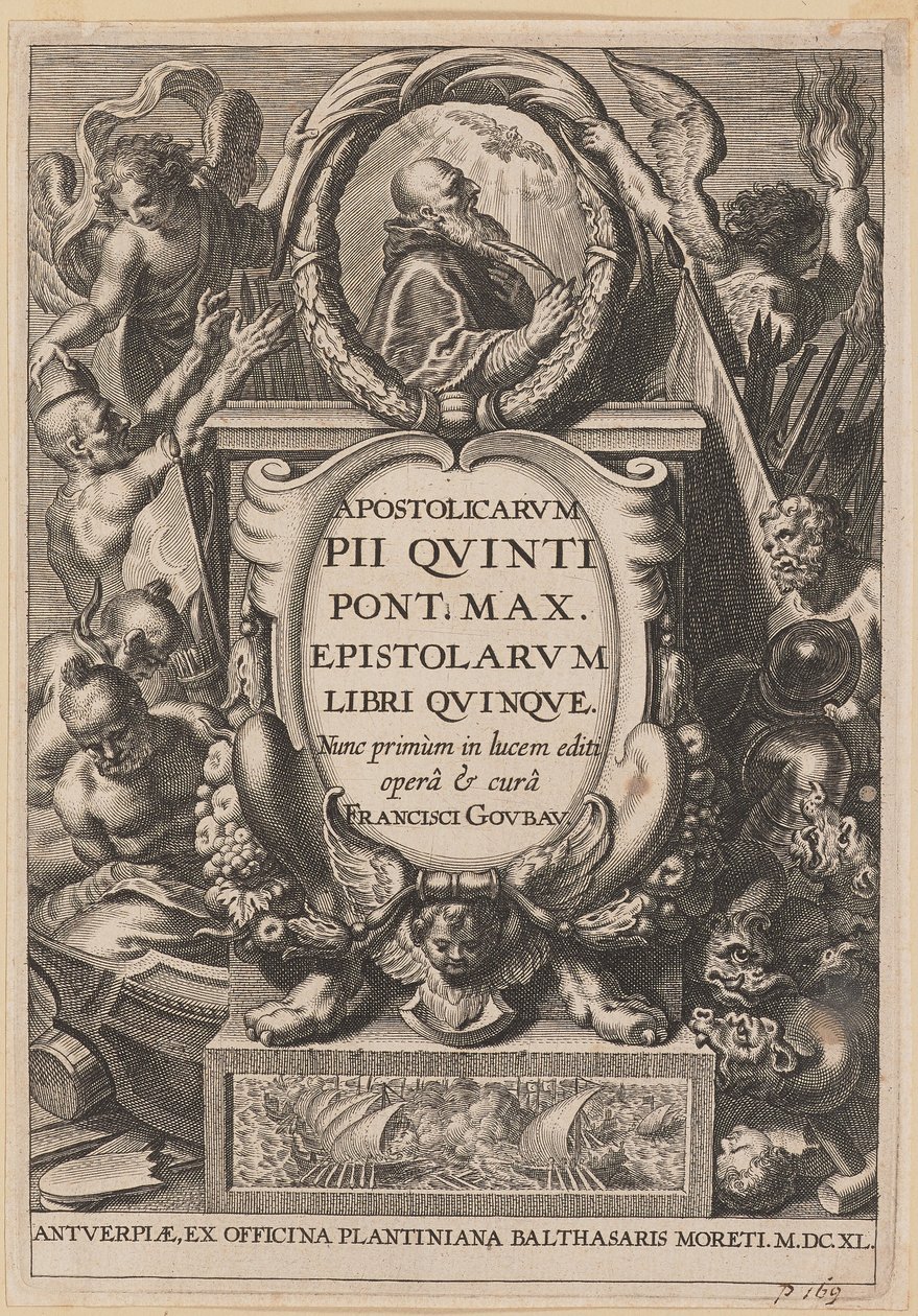 Página de rosto para Apostolicarvm PII Qvinti Pont. Máximo... de Netherlandish 17th Century after Sir Peter Paul Rubens