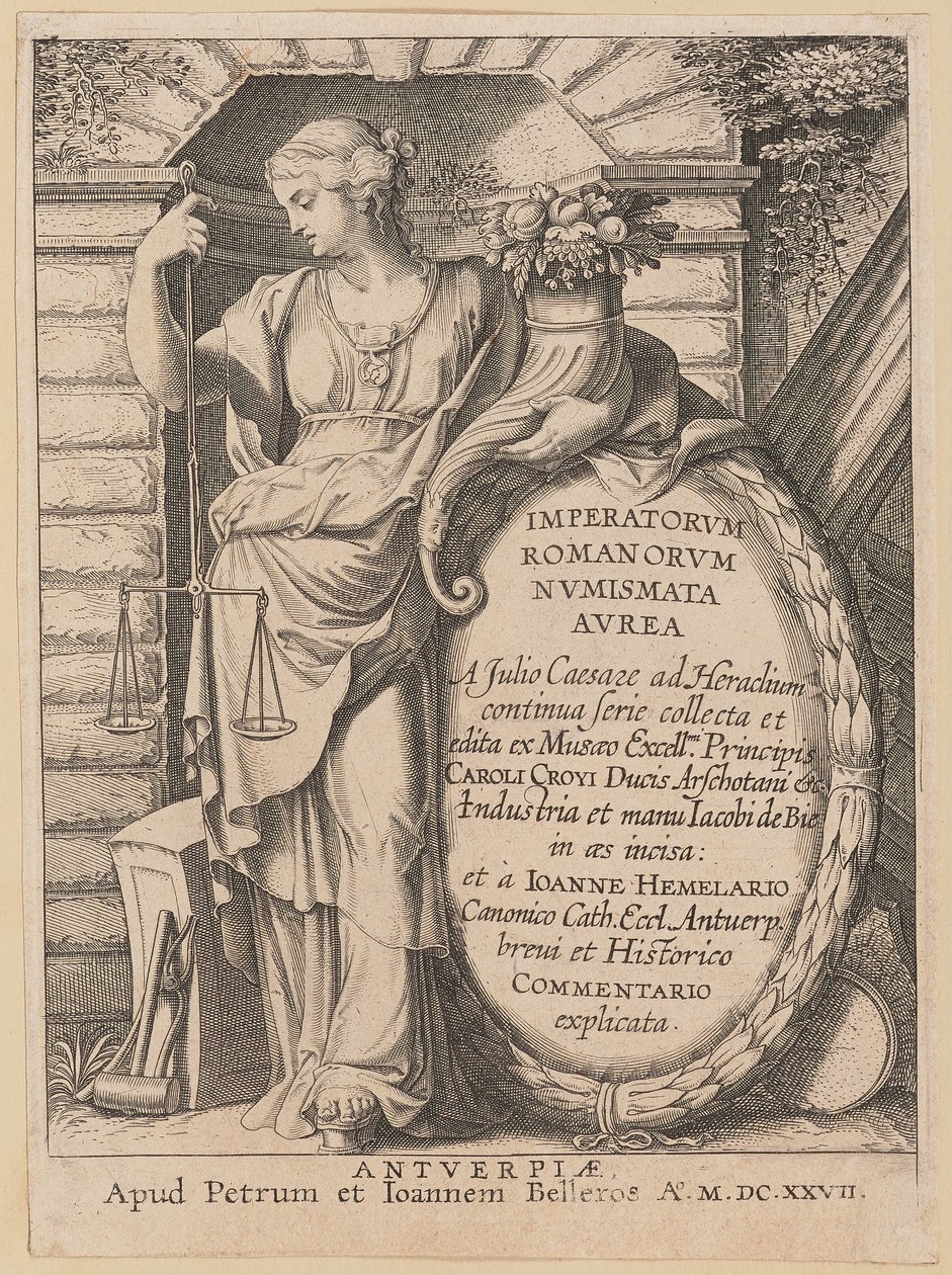 Página de título para Imperador dos Romanos Nvmismata Avrea de Netherlandish 17th Century after Sir Peter Paul Rubens