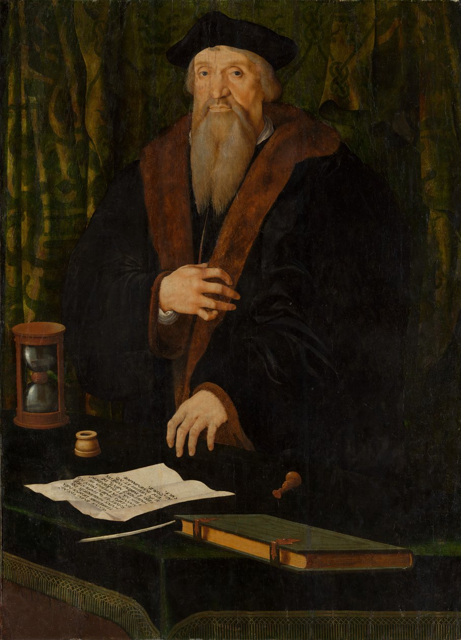 Retrato de um homem, possivelmente Jean de Langeac morreu 1541, bispo de Limoges. de Netherlandish Painter