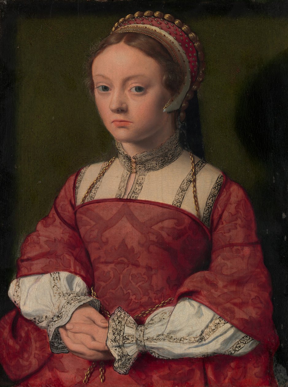 Retrato de uma jovem mulher. de Netherlandish Painter