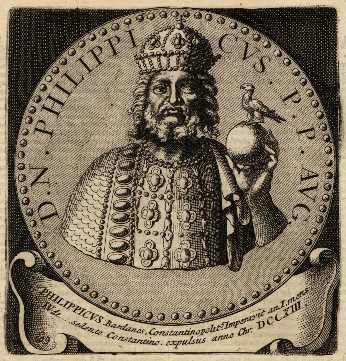 O Imperador Bizantino Philippikos. de Netherlandish School