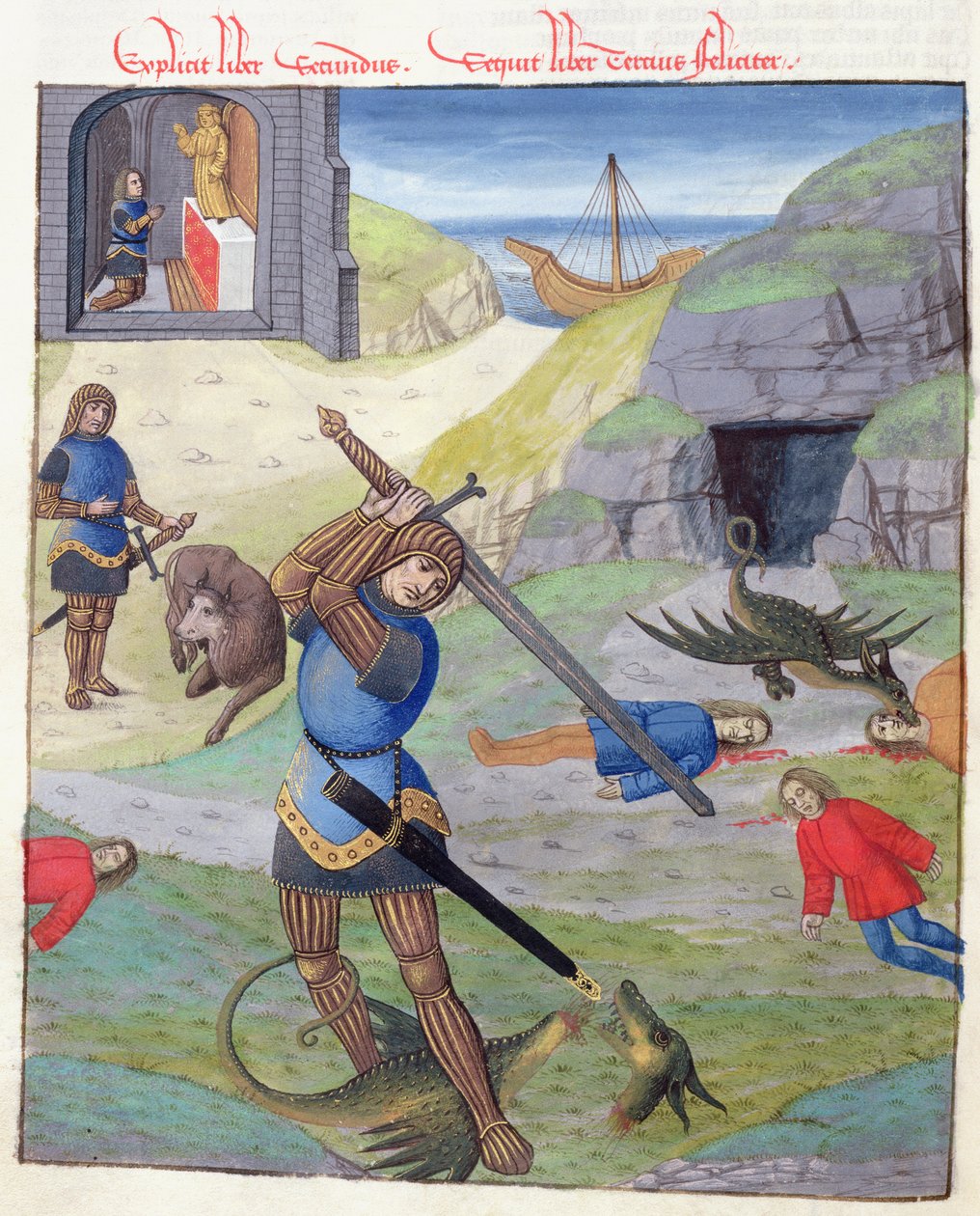 Ms 324 f.35 v. Cadmus, de Metamorfoses 10 de Ovídio, 1497 de Netherlandish School