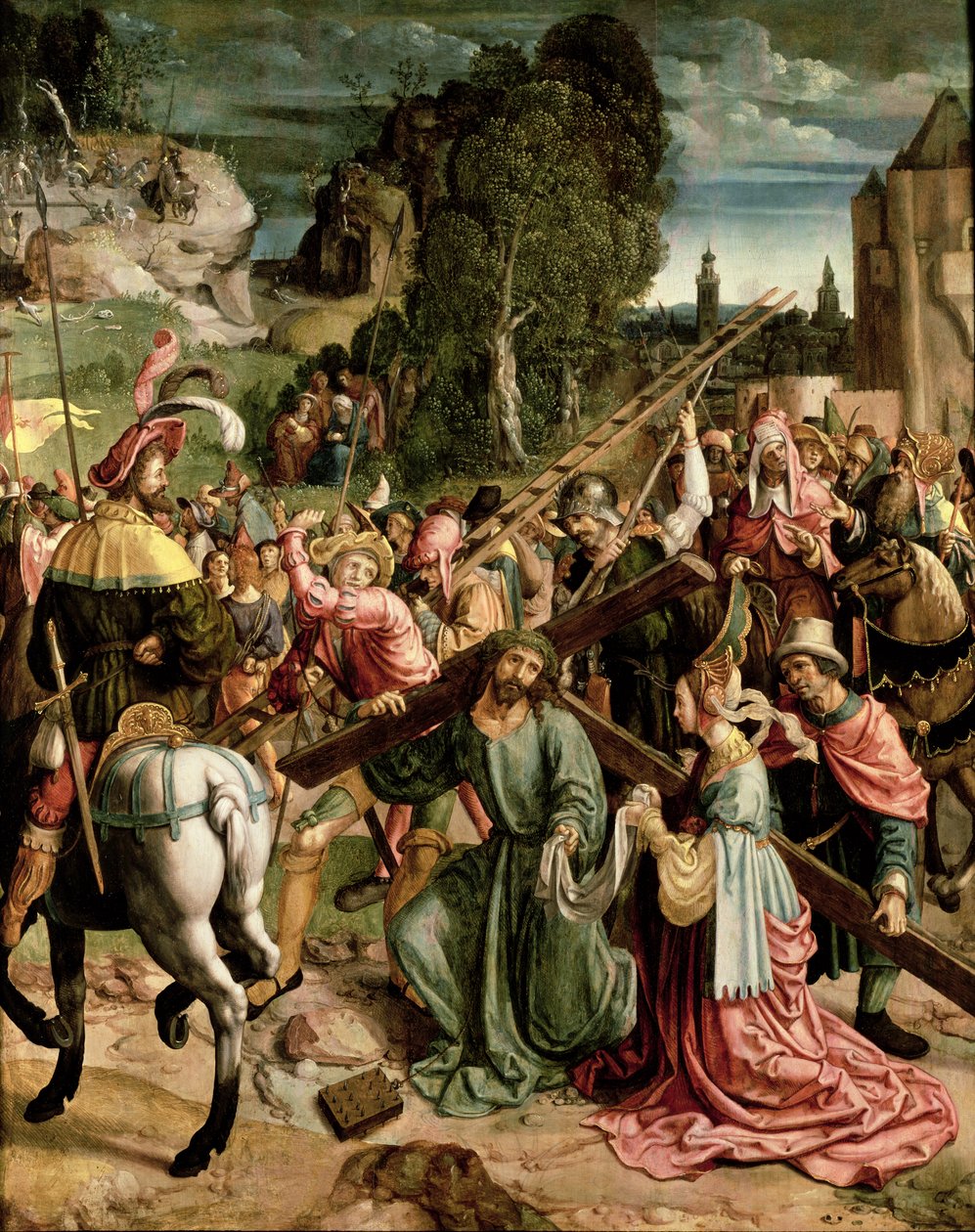 Na estrada para o Calvário, c.1520 de Netherlandish School