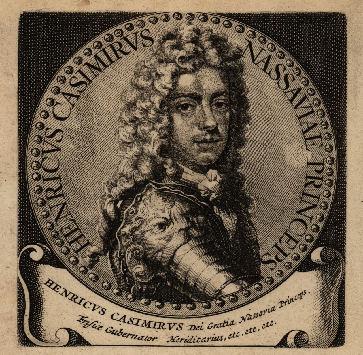 Retrato de Henry Casimir II de Nassau-Dietz (1657-1696). de Netherlandish School