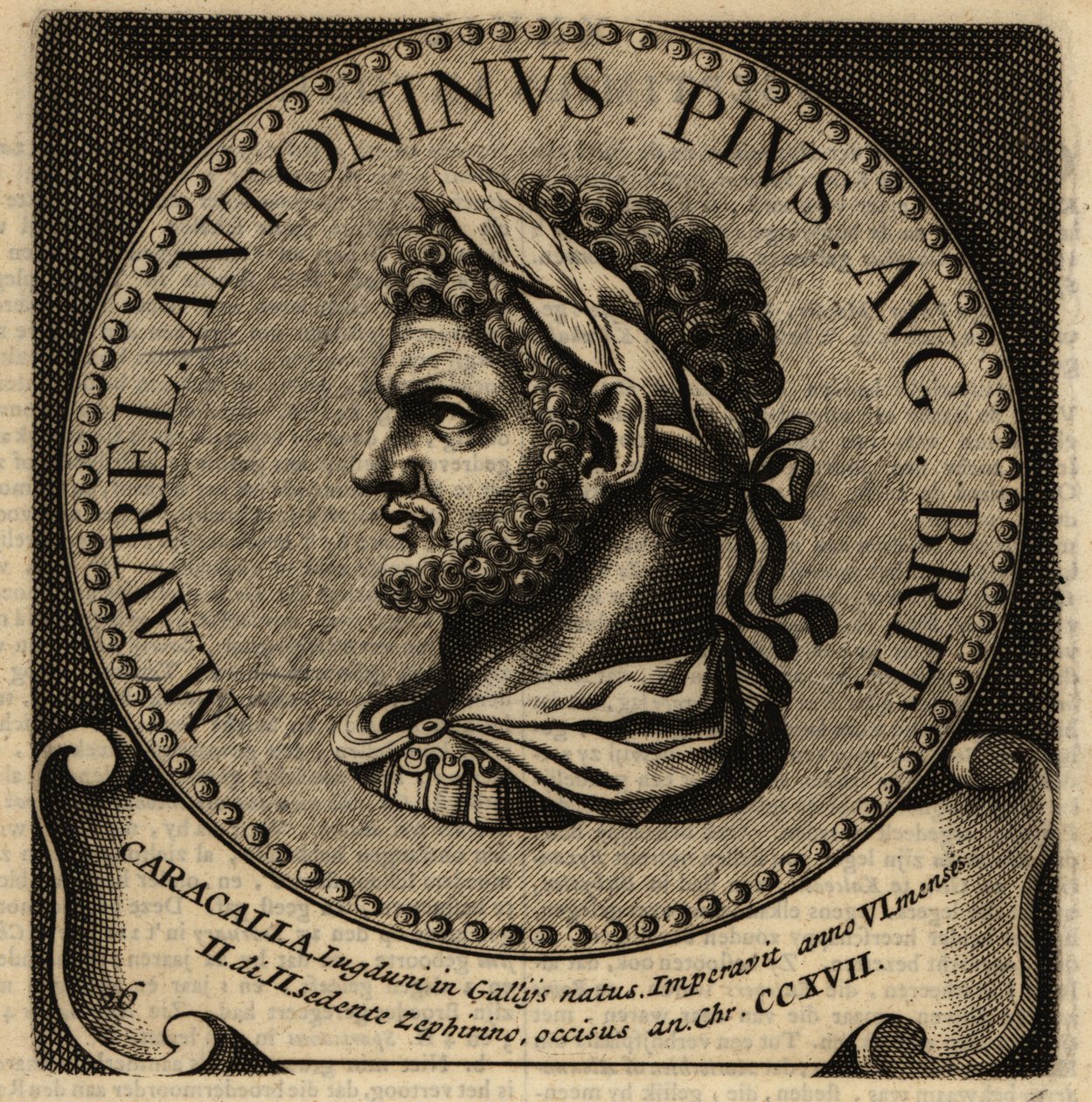 Retrato do Imperador Romano Caracalla. de Netherlandish School