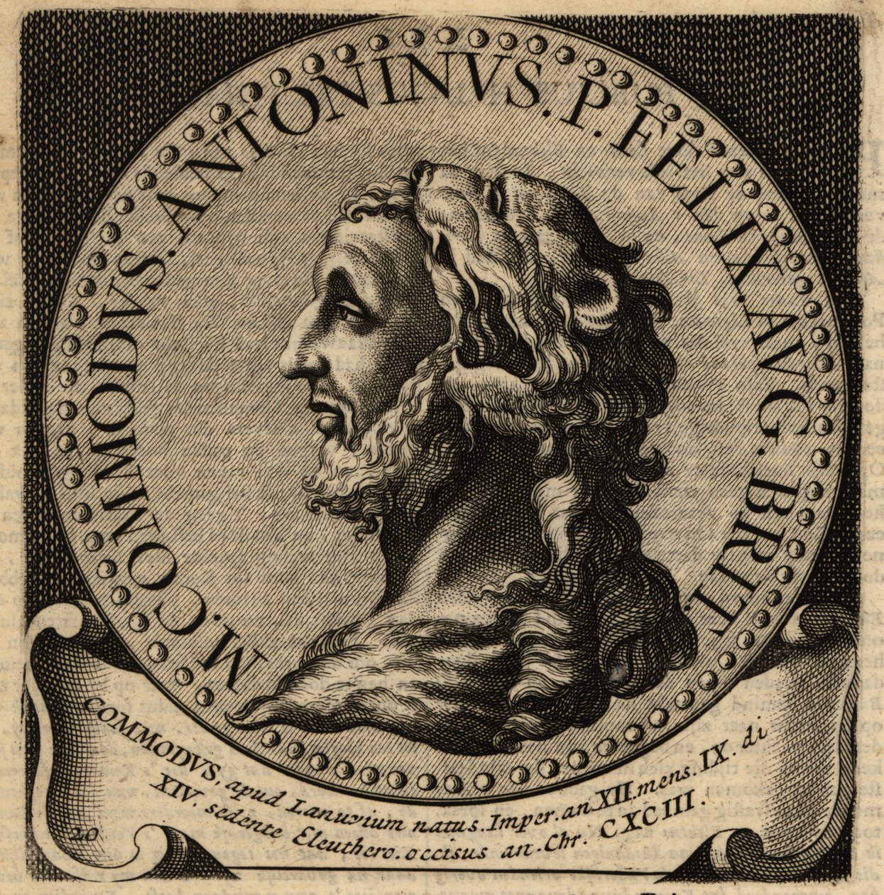 Retrato do Imperador Romano Commodus. de Netherlandish School