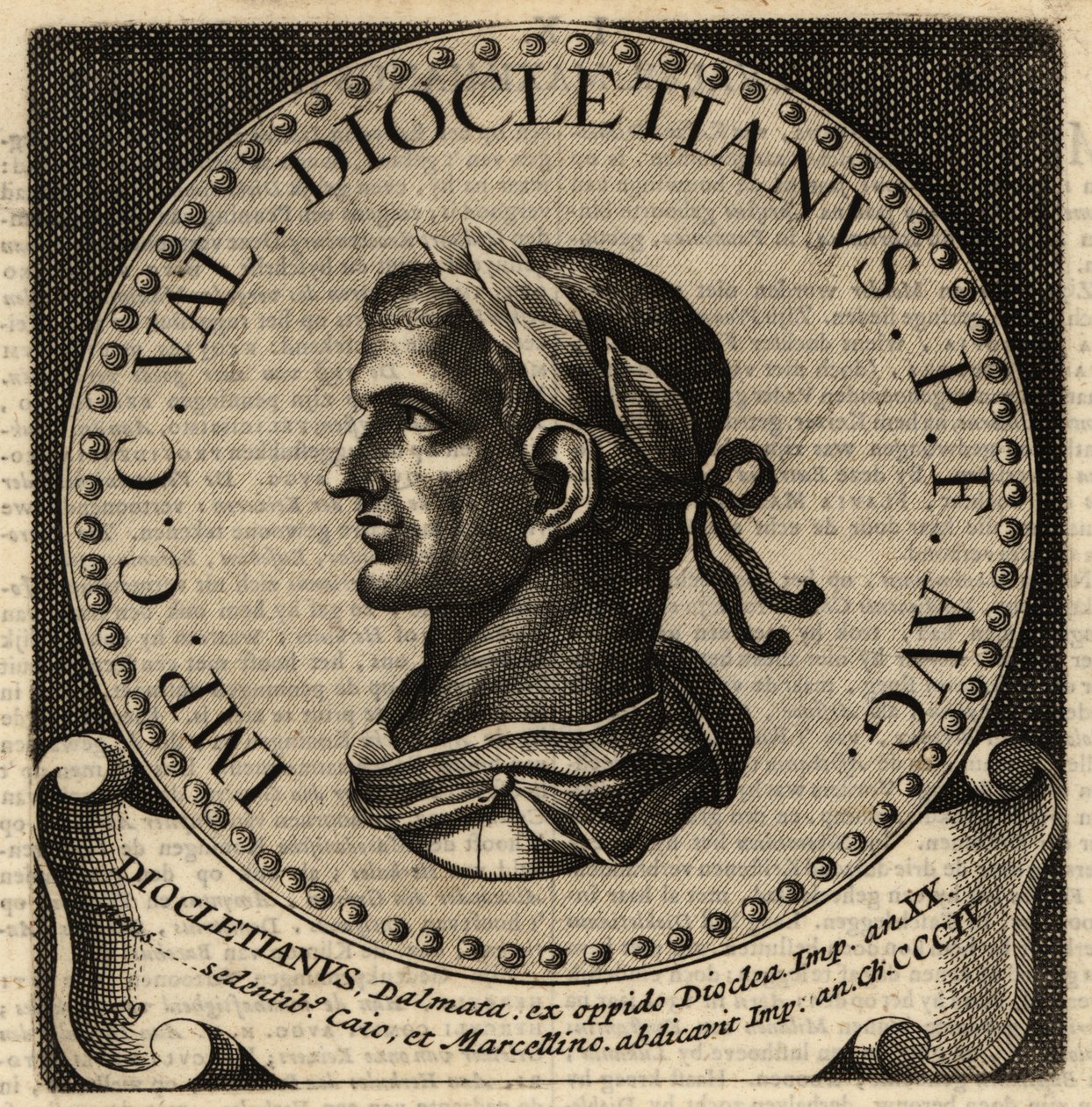 Retrato do Imperador Romano Diocleciano. de Netherlandish School