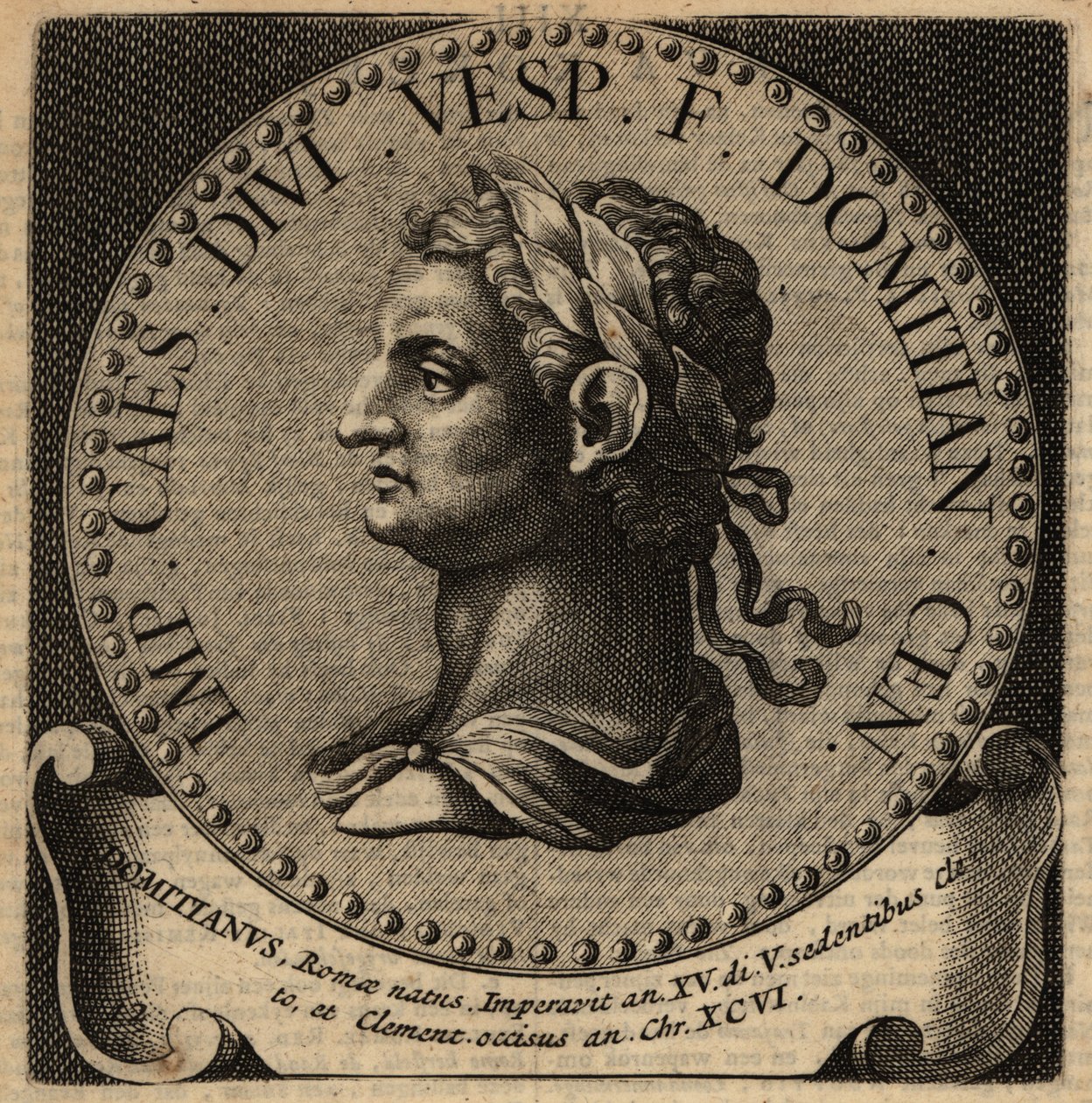 Retrato do Imperador Romano Domiciano. de Netherlandish School