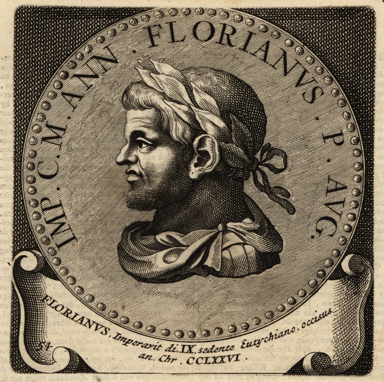 Retrato do Imperador Romano Florianus. de Netherlandish School