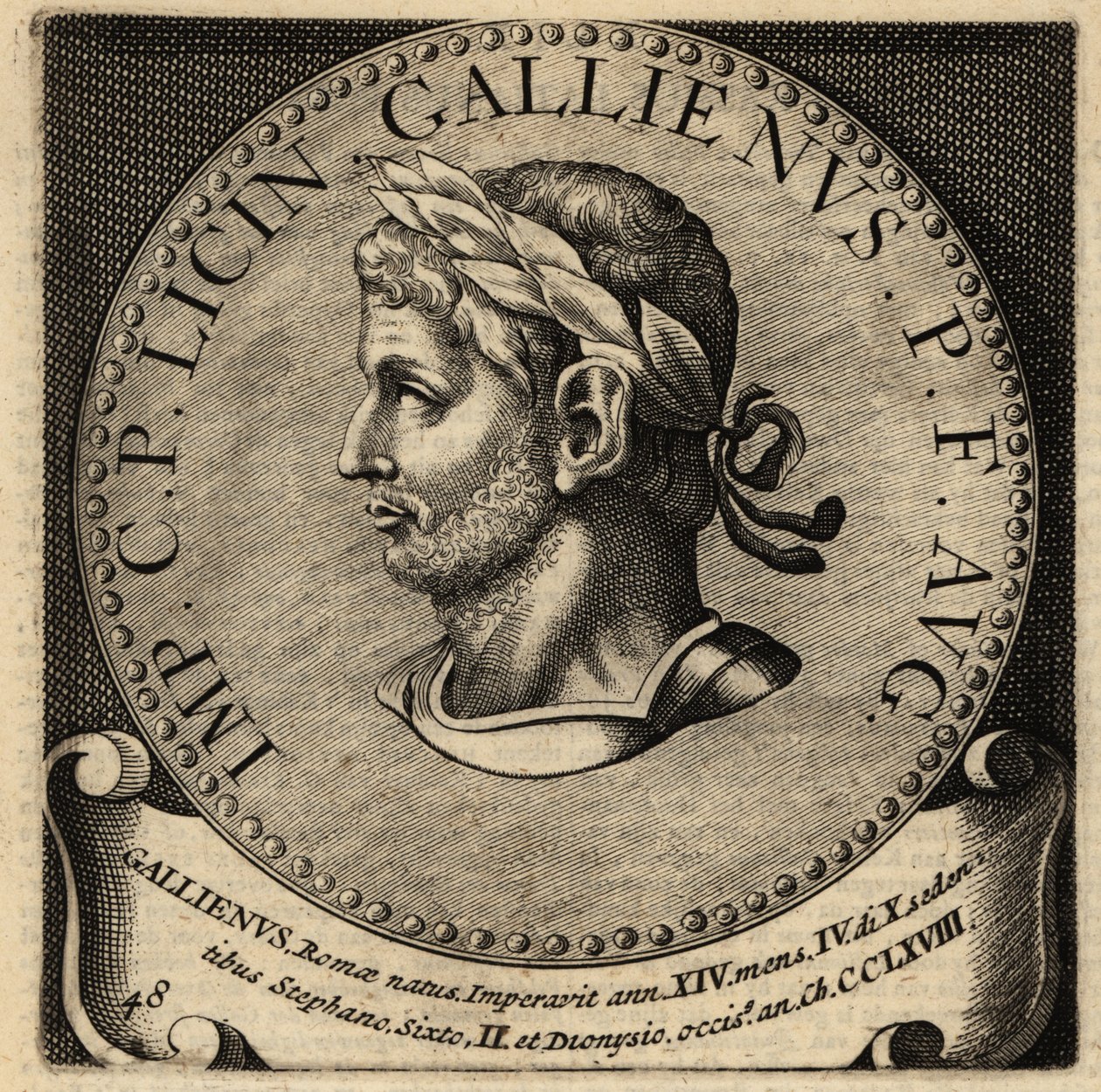 Retrato do Imperador Romano Gallienus. de Netherlandish School
