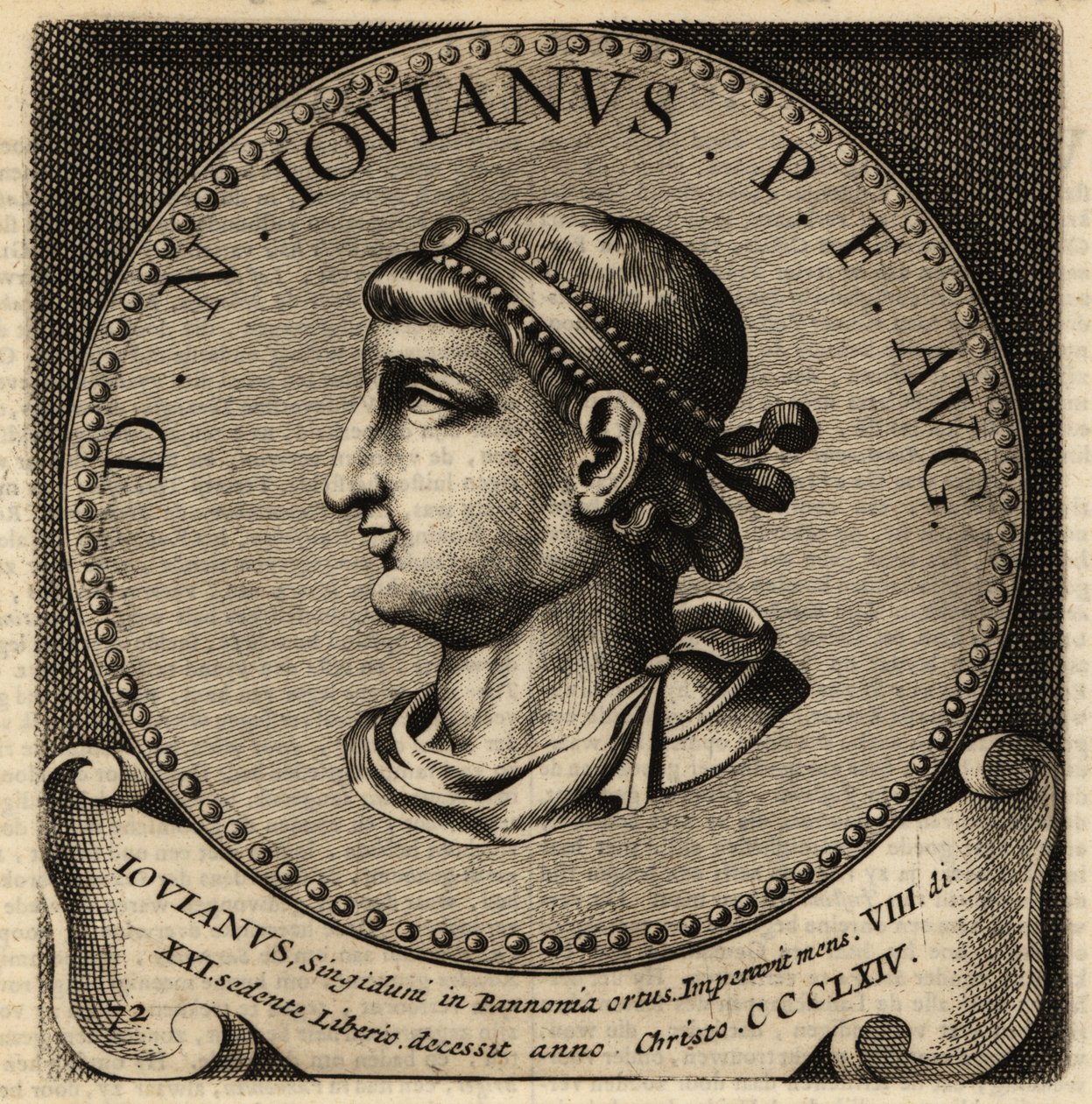 Retrato do Imperador Romano Jovian, de Netherlandish School