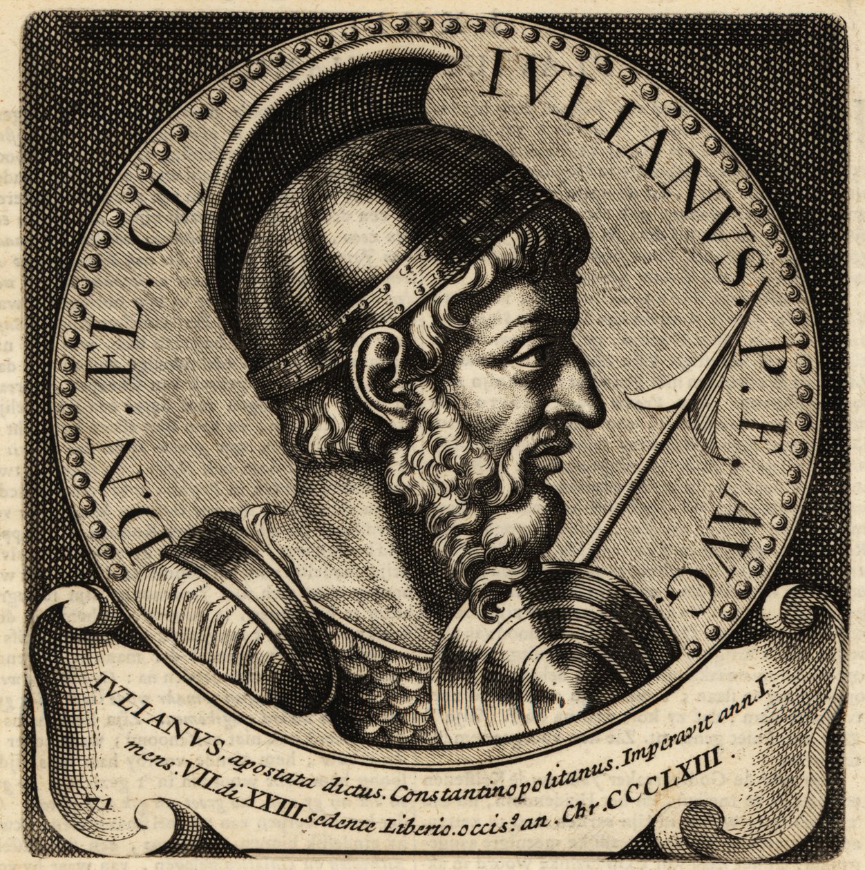Retrato do Imperador Romano Juliano. de Netherlandish School