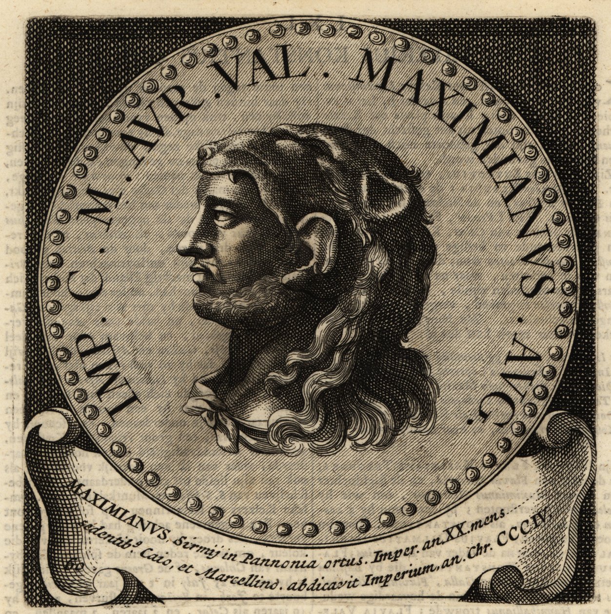 Retrato do Imperador Romano Maximiano. de Netherlandish School