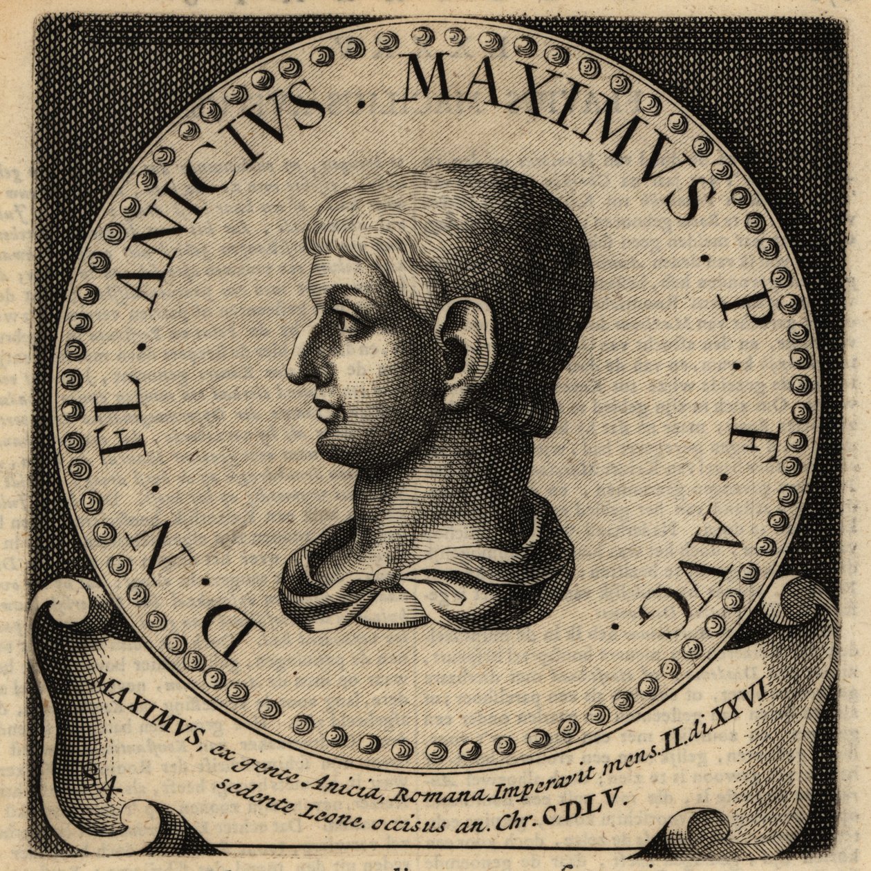Retrato do Imperador Romano Maximus. de Netherlandish School