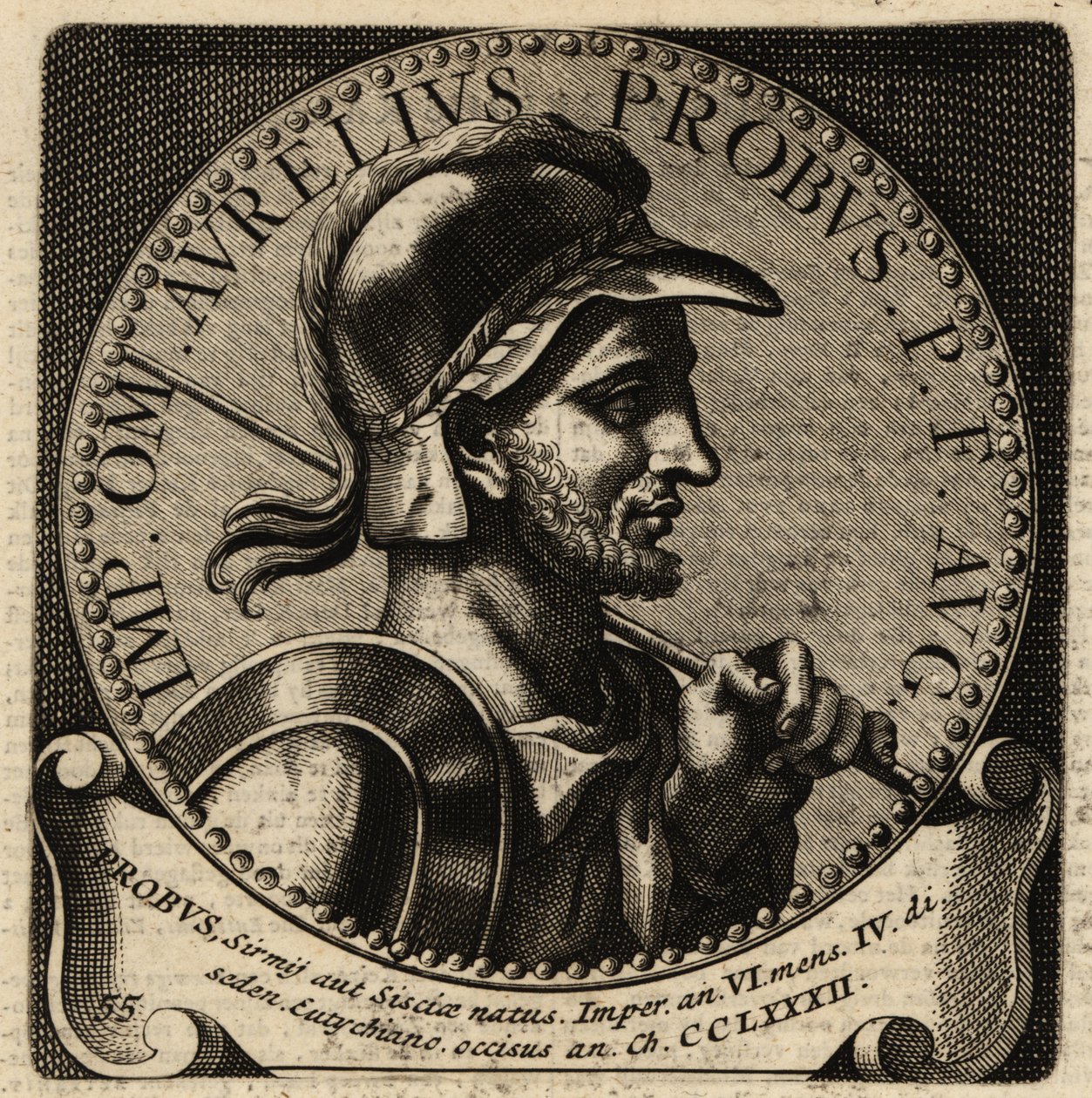 Retrato do Imperador Romano Probus. de Netherlandish School