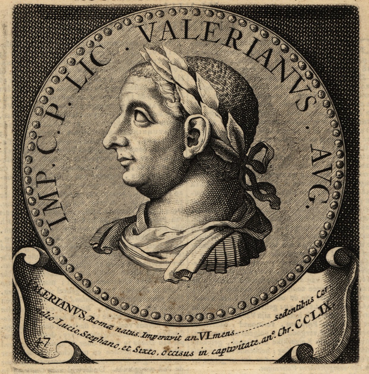 Retrato do Imperador Romano Valeriano. de Netherlandish School